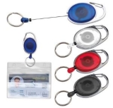 Schlüsselanhänger mit Karabiner und ausziehbarem Schlüsselring