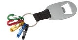 Schlüsselanhänger mit Flaschenöffner und 5 Minikarabinern