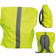Regenschutz für Rucksäcke mit Reflektor-Streifen und Zugband